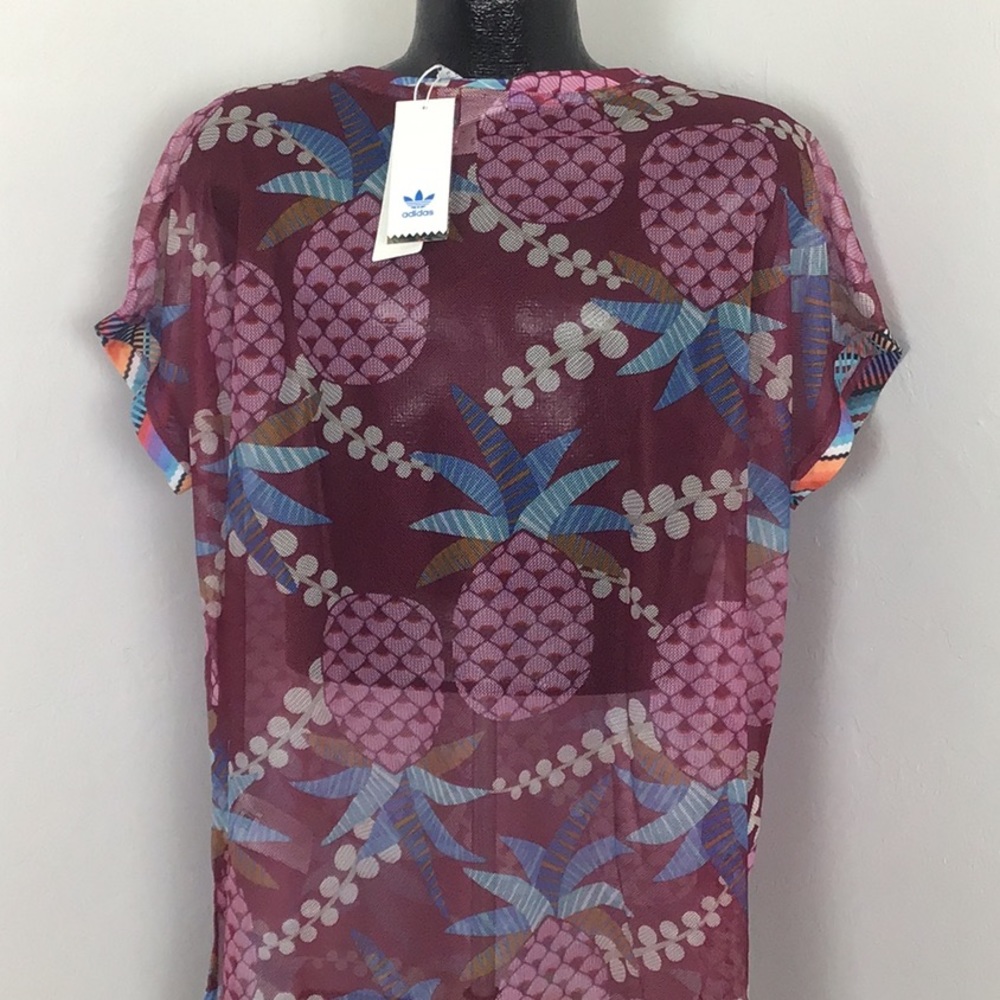 Adidas top farm pineapple boxy tee New - Picture 4 of 4